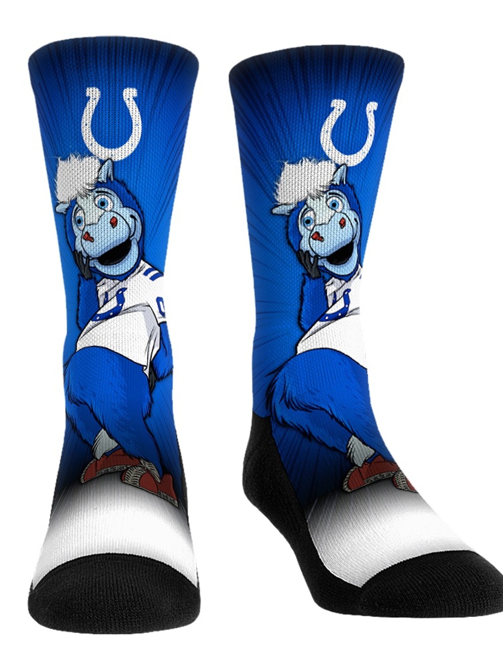 Indianapolis Colts Mascot Athletic Crew Socks in Blue